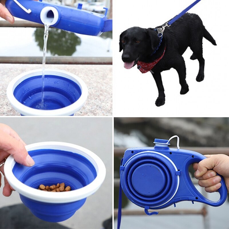 Kit Portátil para Mascotas – Agua, Taza y Correa