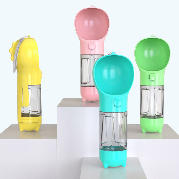 Botella 3 en 1 para Perros – Agua, Comida y Bolsas